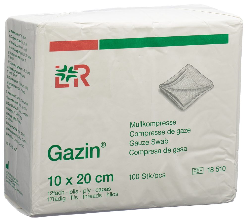 Gazin Faltkompr 10x20cm 12fach/17f o RK (100 Stück)