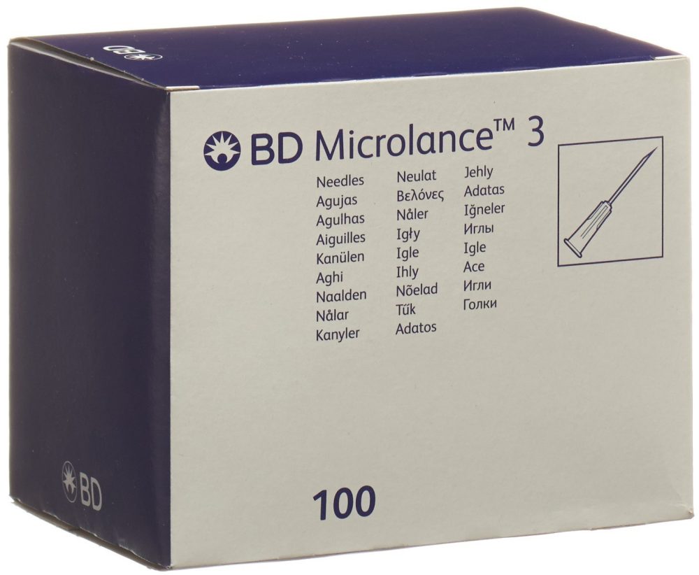 BD Microlance 3 Injektion Kanüle, 0.50x16mm, orange (100 Stk)