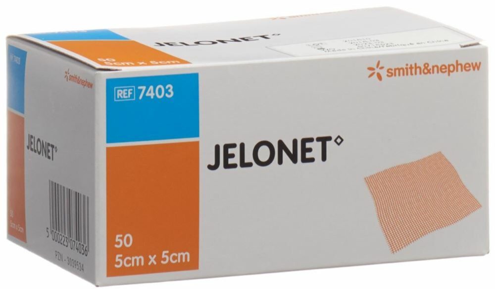 JELONET Paraffingaze, 5cmx5cm, steril (50 Stk)