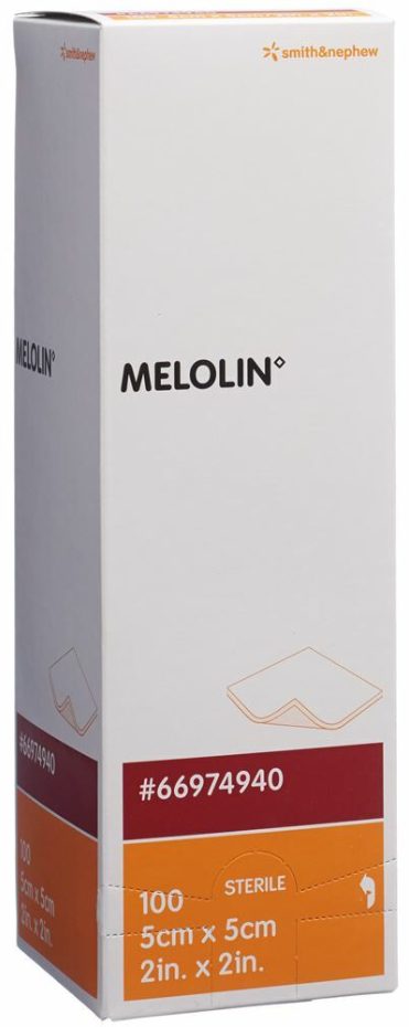 MELOLIN Wundkompressen, 5x5cm, steril (100 Stk)