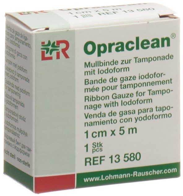 Opraclean Mullbinde Tamponade Jodoform 1cmx5m (1 Stk)