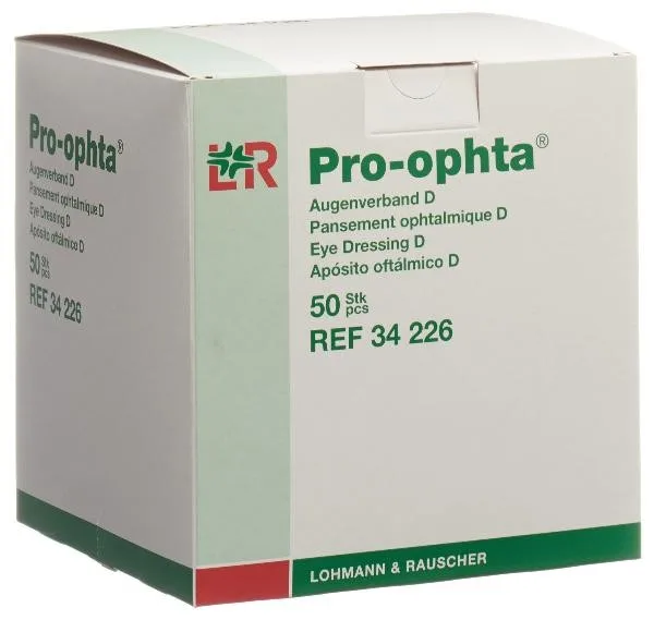 Pro-ophta D Augenverband lichtdicht hautfarbig (50 Stk)