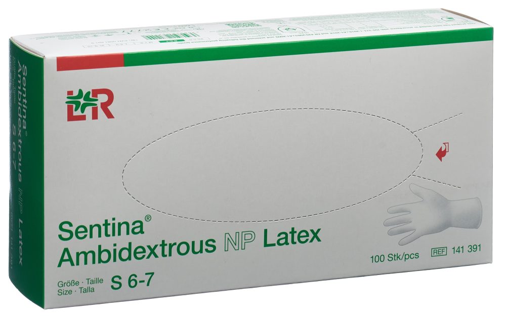 Sentina Handschuhe S Latex (100 Stk)