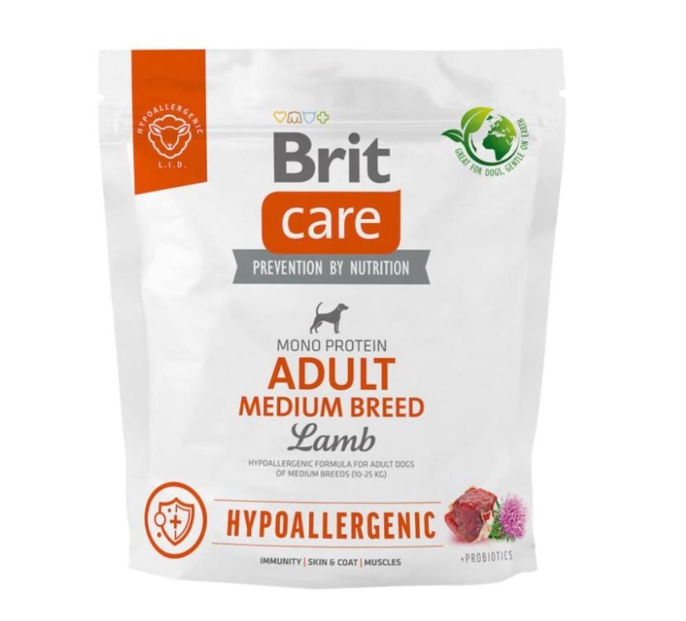 Brit Care Can Adult Medium Breed Hypoallergenic - Lamm (1kg)