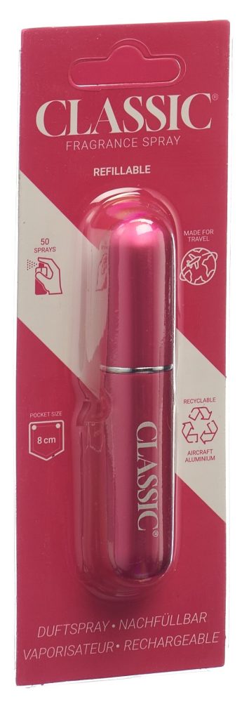 CLASSIC Duftspray nachfüllbar rosa (1 Stk)