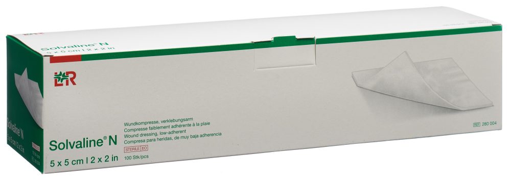 Solvaline N Wundkompresse 5x5cm (100 Stk)