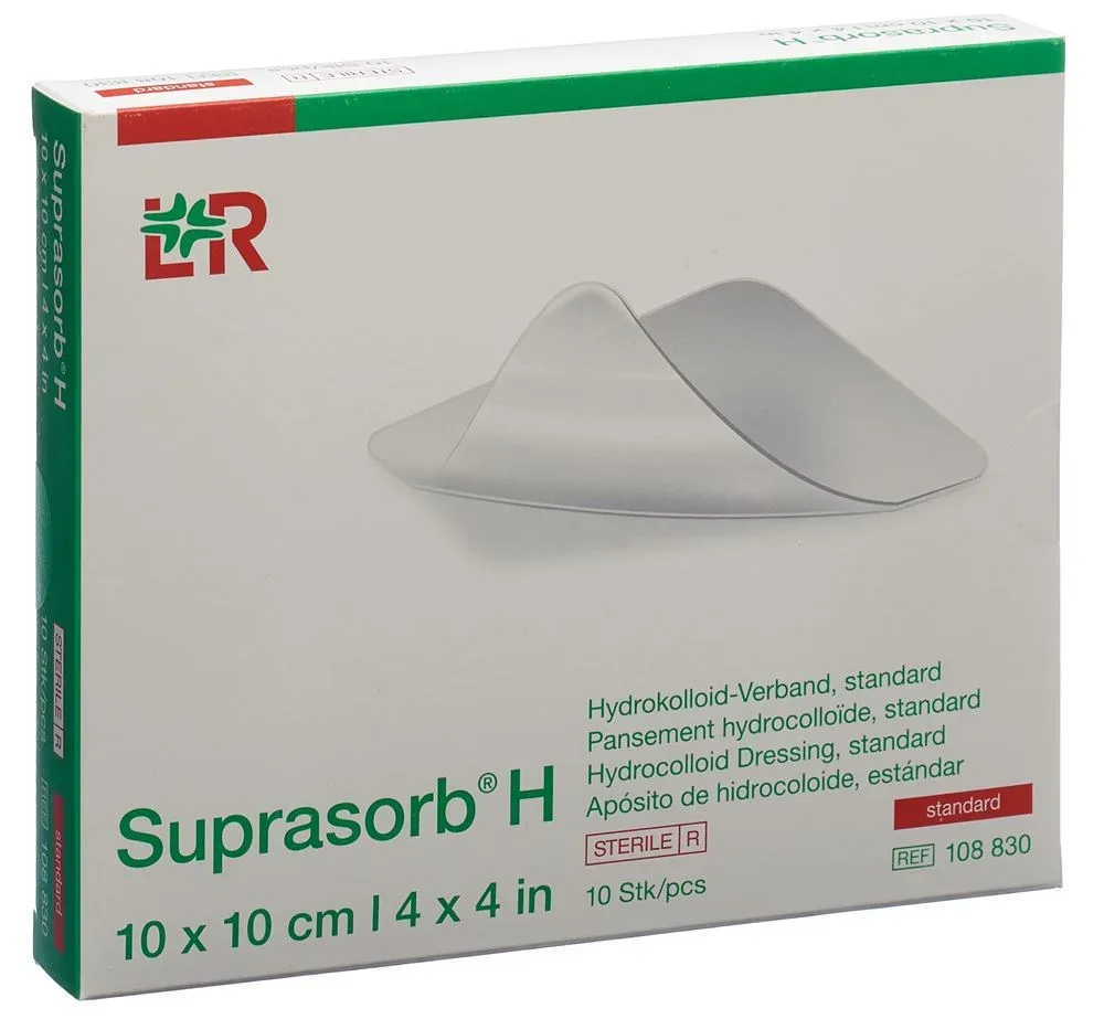 Suprasorb H, Hydrokolloid-Verband, Standard, 10x10cm (10 Stk)