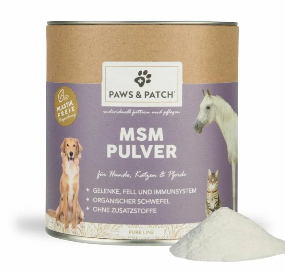 Paws and Patch MSM Pulver, Hunde/Katzen/Pferde (400g)