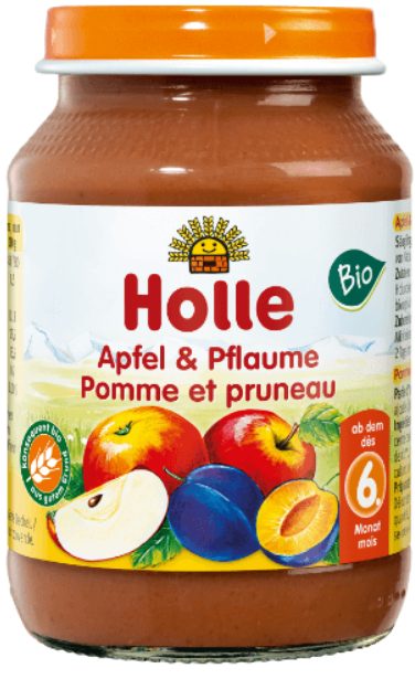 Holle Apfel & Pflaume Bio (190g)