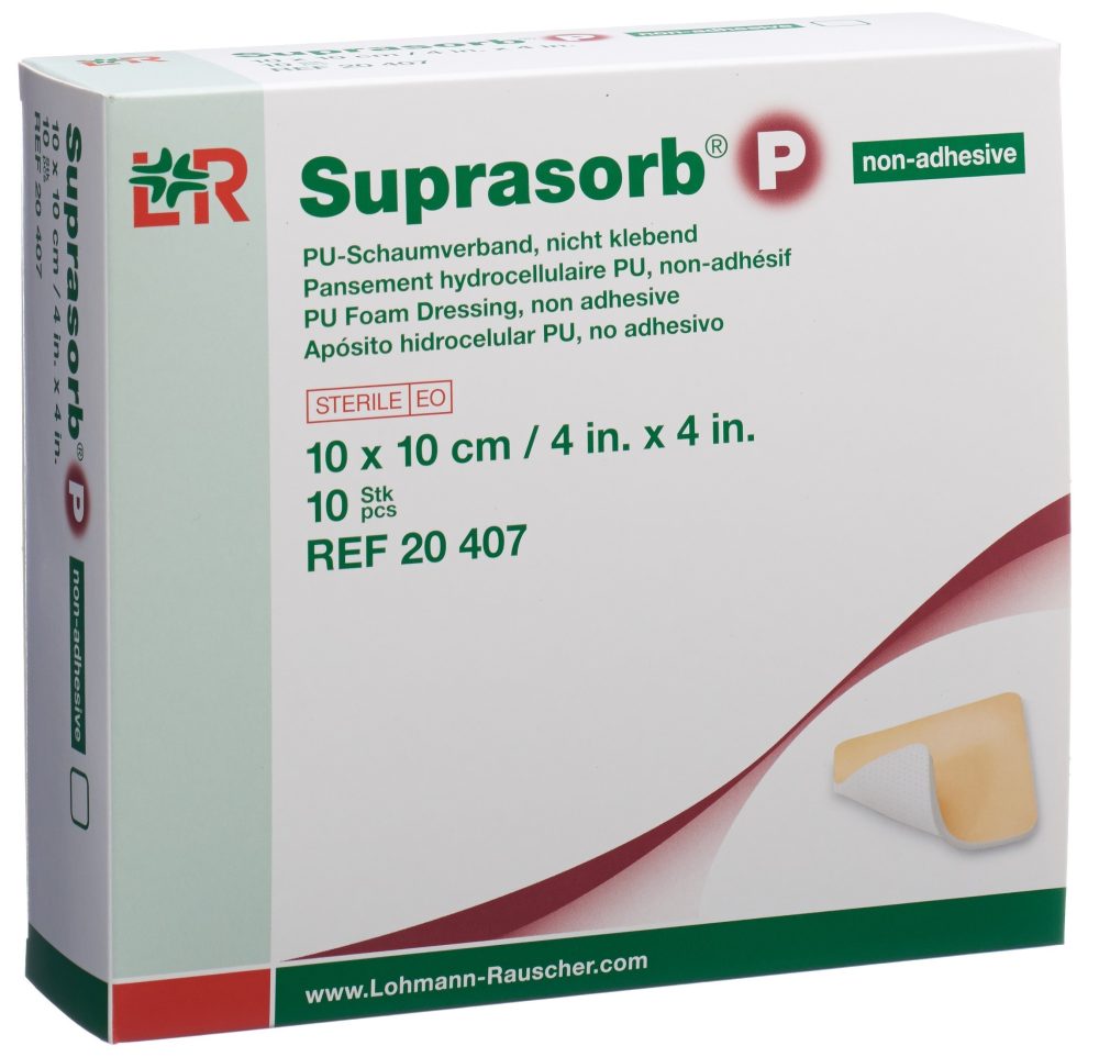 Suprasorb P Schaumverband 10x10cm nicht klebend (10 Stk)