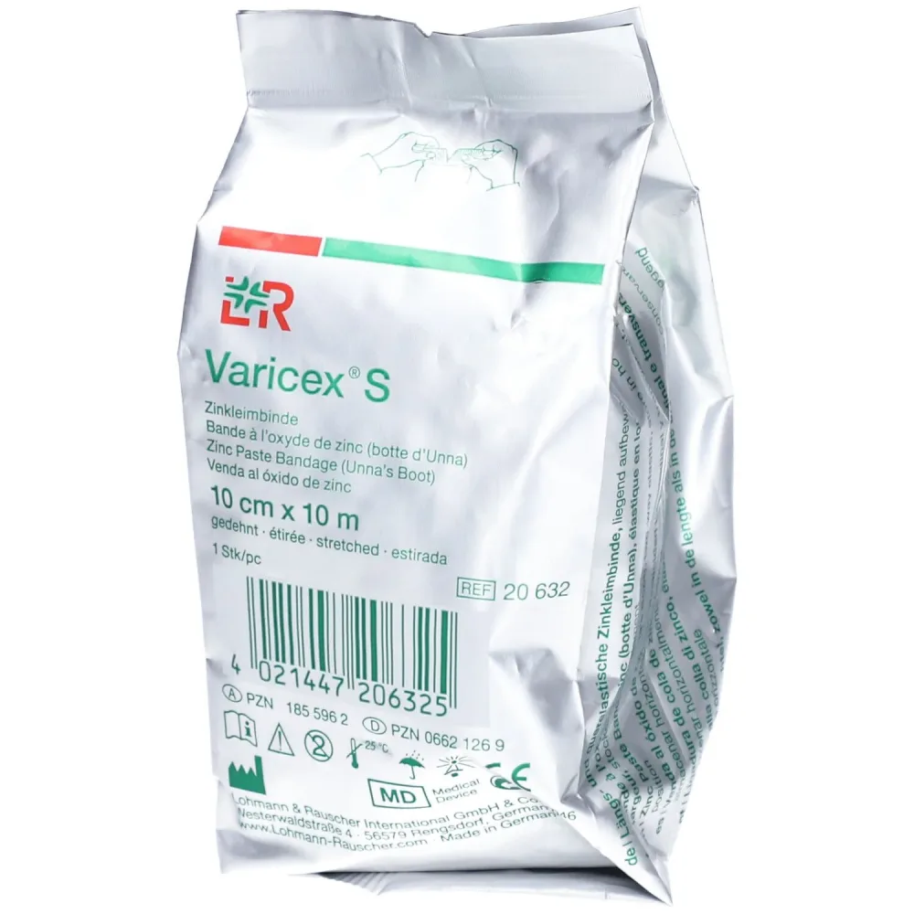 Varicex S Zinkleimbinde 10cmx10m (1 Stk)