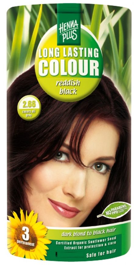 HENNA PLUS Long Lasting Colour 2.66 Rötliches Schwarz (1 Stk)