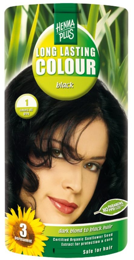 HENNA PLUS Long Lasting Colour 1 Schwarz (1 Stk)