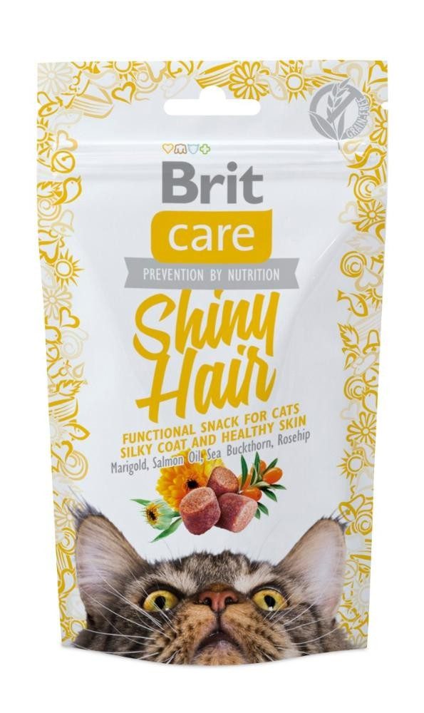 Brit Care Fel Adult Snack Shiny Hair (12x50g)