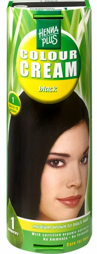 HENNA PLUS Colour Cream 1 schwarz 60 ml