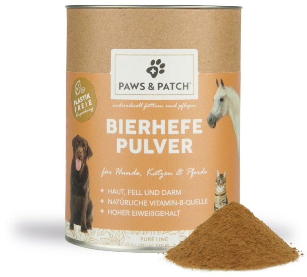 Paws and Patch Bierhefe Pulver Hunde/Katzen/Pferde (250g)