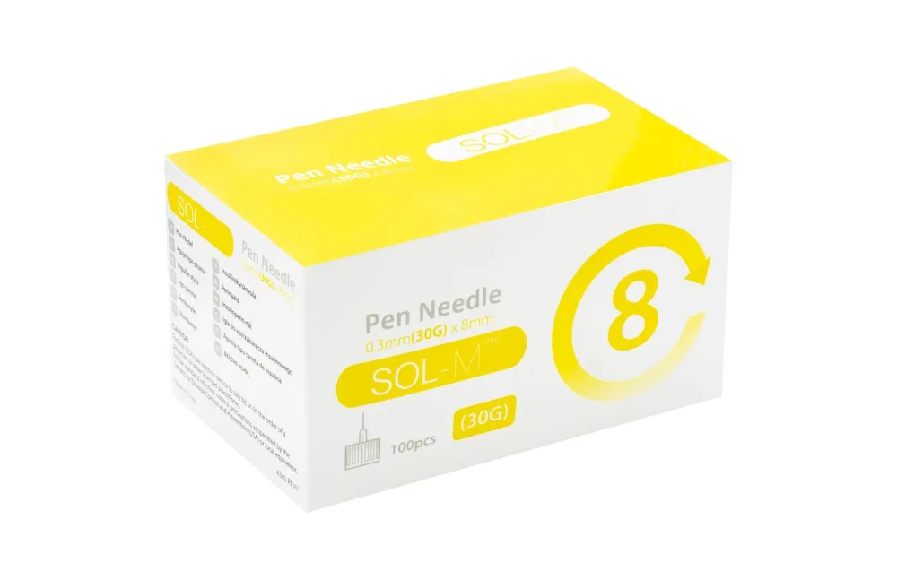 Sol-M Pen Nadel 30G 0.3mmx8mm (100 Stk)