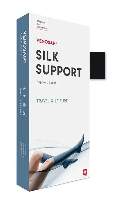 VENOSAN SILK A-D Support Socks L black (1 Paar)
