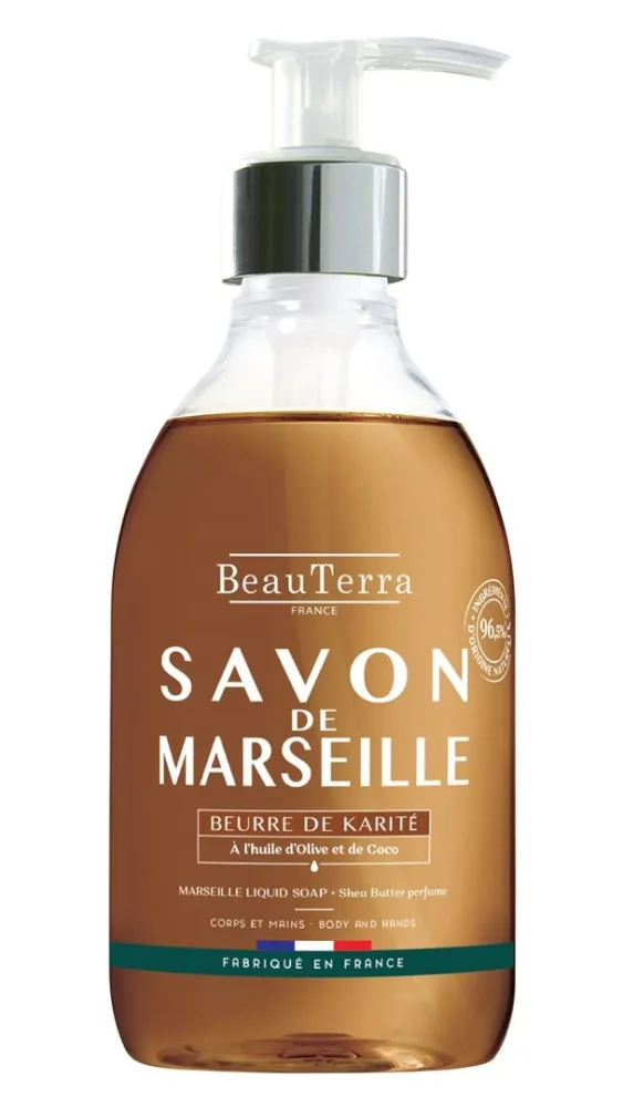 BeauTerra Flüssigseife Marseille Sheabutter (300ml)