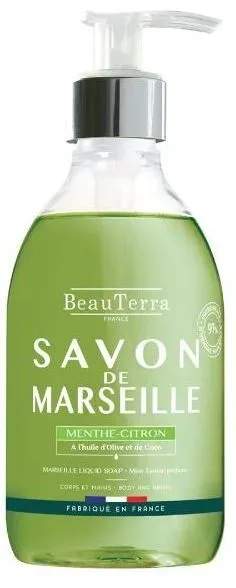 BeauTerra Flüssigseife Marseille Minze-Zitrone (300ml)