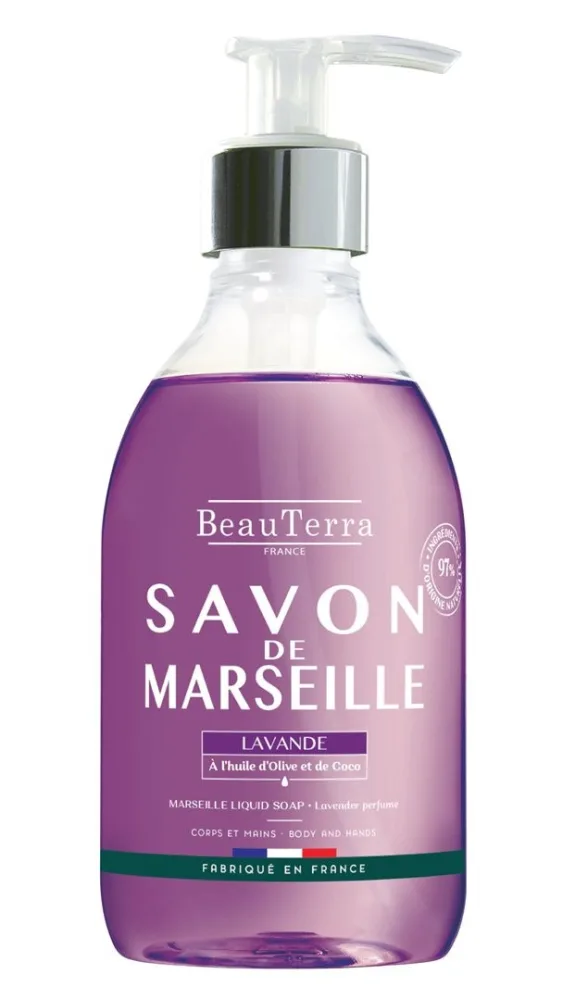 BeauTerra Flüssigseife Marseille Lavendel (300ml)