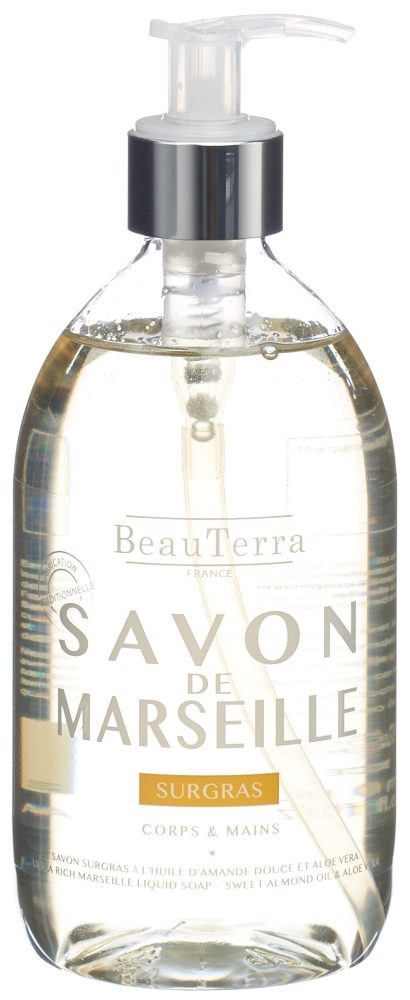BeauTerra Flüssigseife Marseille surgras Mandel (1000ml)