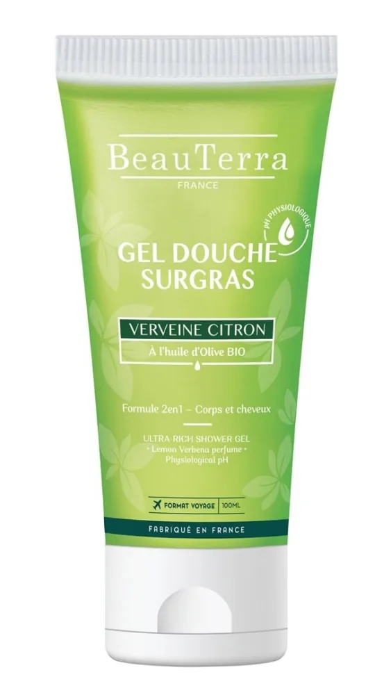 BeauTerra reichhaltiges Duschgel Zitronenverbene (100ml)