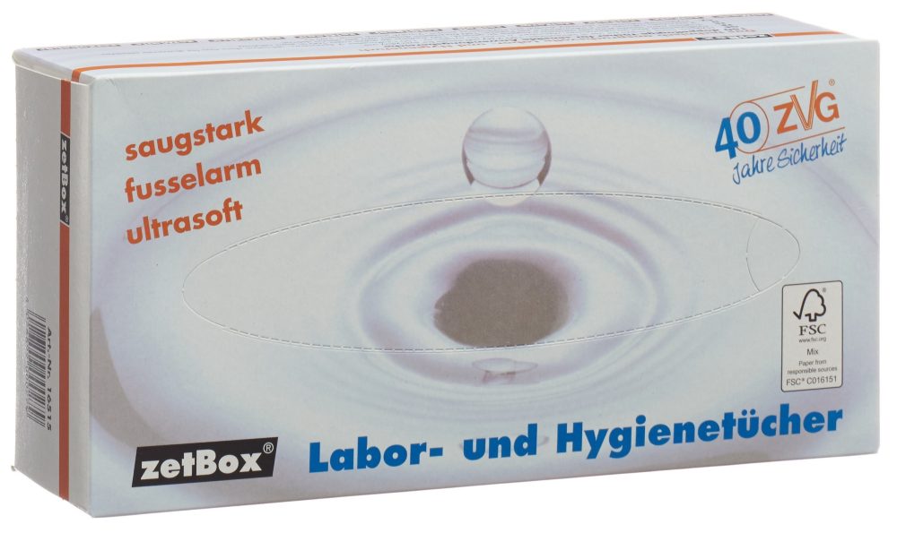 zetBox Labor- und Hygienetuch 21x22cm (150 Stk)