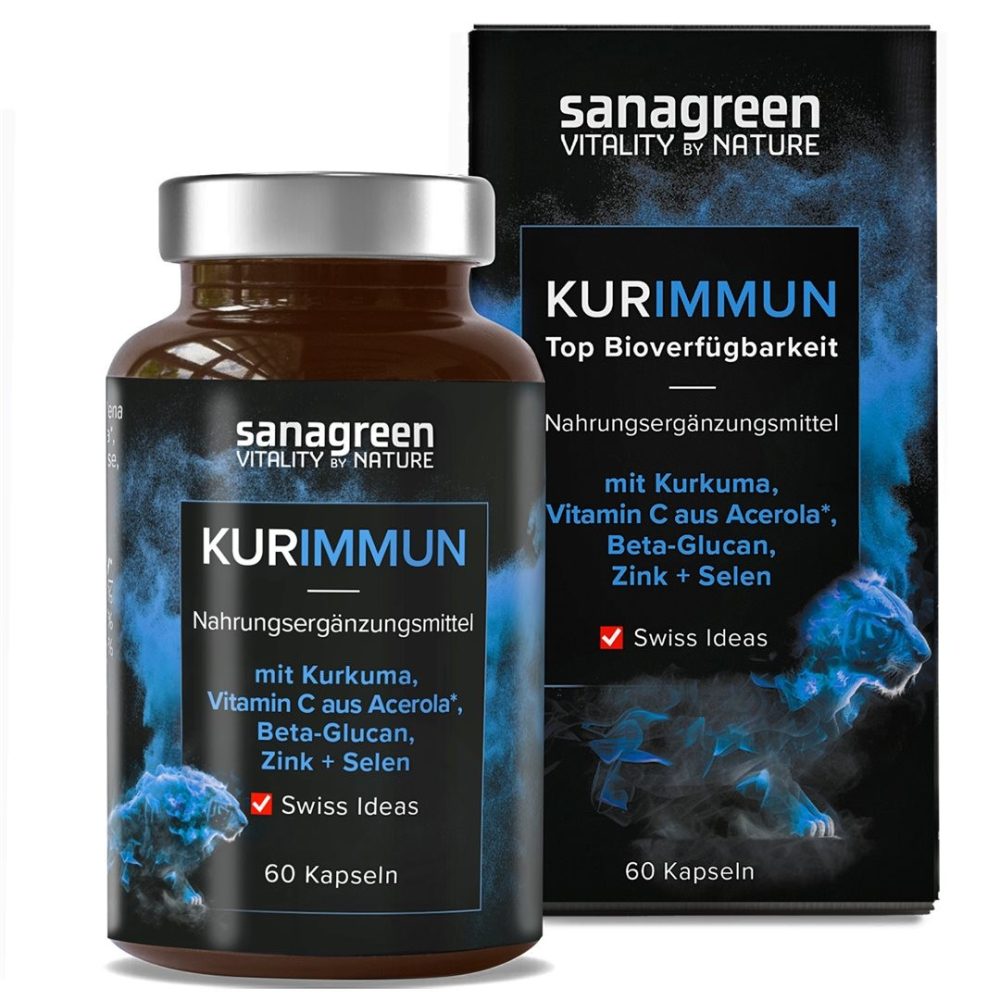 SANAGREEN KURIMMUN mizellierter Curcuma Extrakt Kapseln (60 Stk)