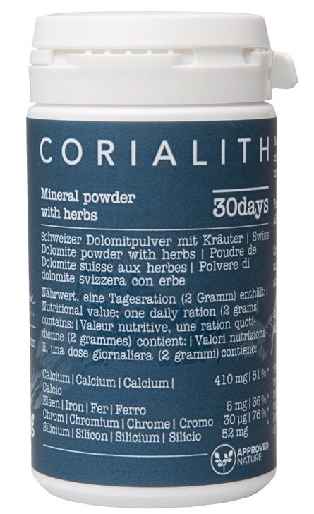 CORIALITH Schweizer Dolomitpulver & Kräuter (250g)