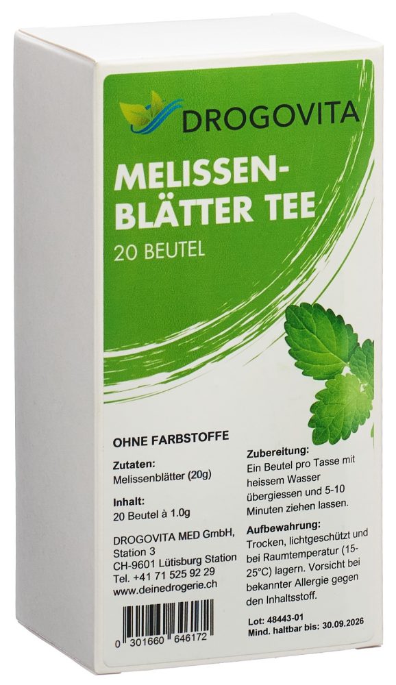 DROGOVITA Melissen Tee (20 Beutel)