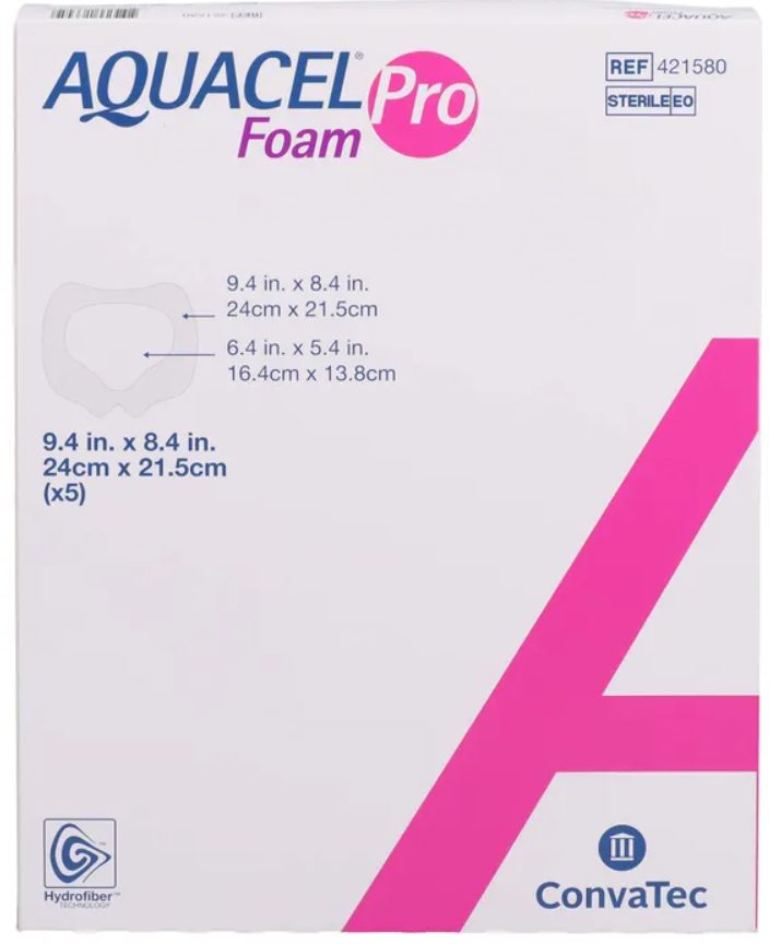 ConvaTec AQUACEL Foam Pro 24x21.5cm Sakralbereich (5 Stk)