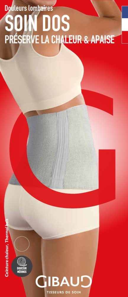 GIBAUD CHALEUR Nierenwärmer, Grösse M, 25cm, ecru (1 Stk)