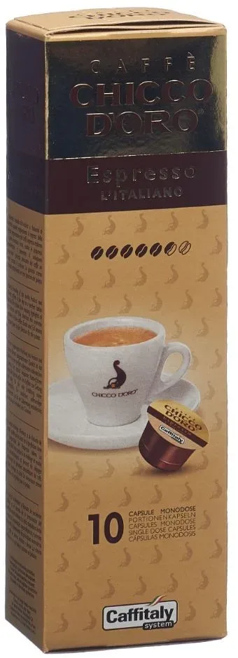 CHICCO D'ORO Kaffee Caffitaly 802017 Espresso Italiano 10 St&uuml;ck