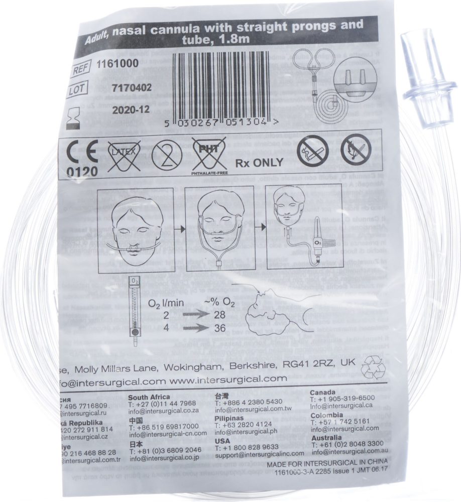 INTERSURGICAL Sauerstoff-Brille für Erwachsene (1 Stk)