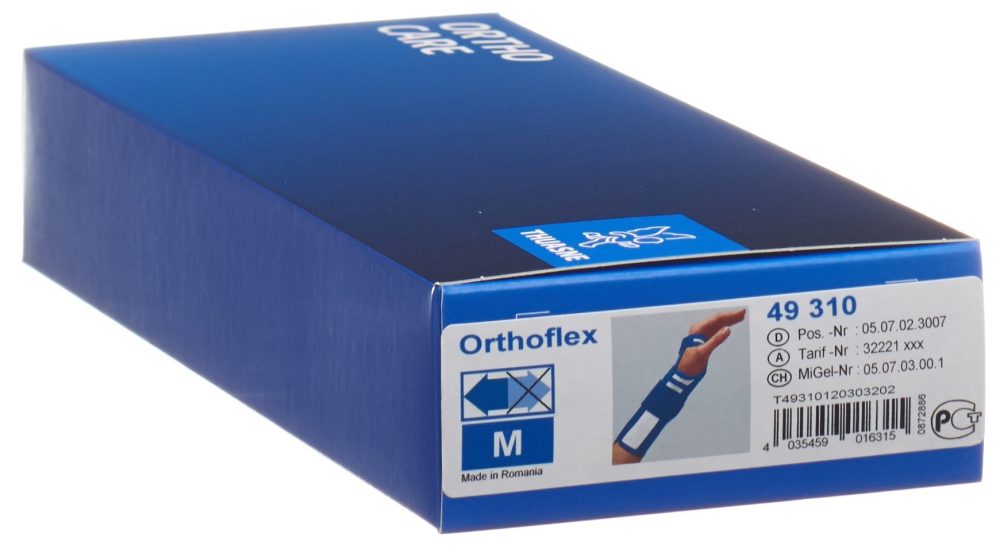 THUASNE Orthoflex Handgelenkband S 21cm links weiss (1 Stück)