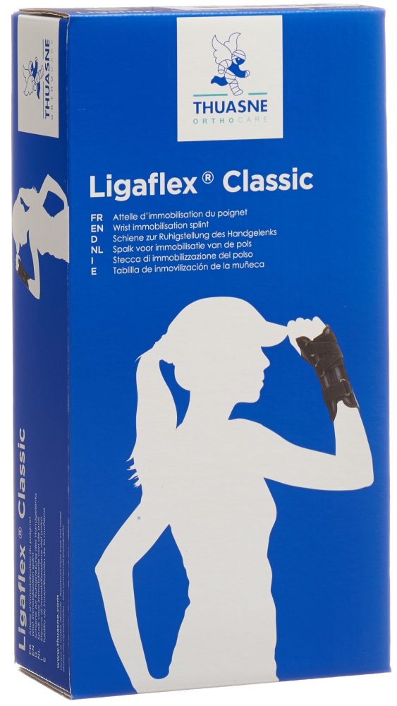 THUASNE Ligaflex Handgelenkbandage Grösse 3 rechts schwarz (1 Stk)