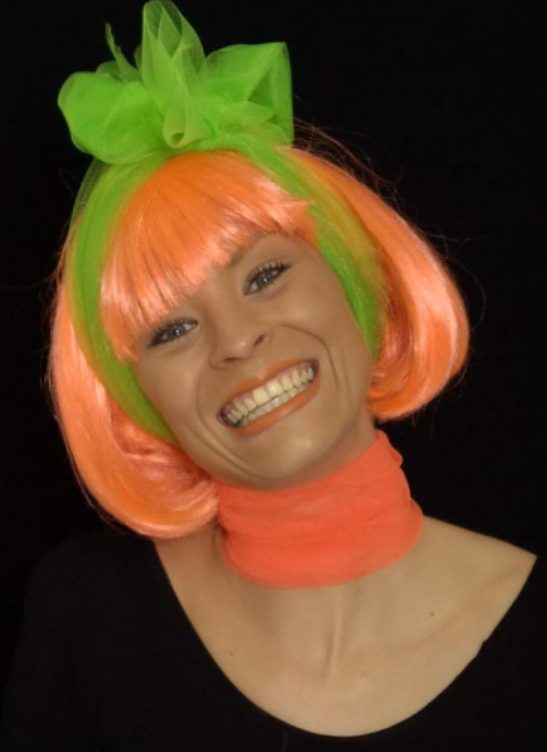 Körner Foxy Perücke, neon (1 Stk)