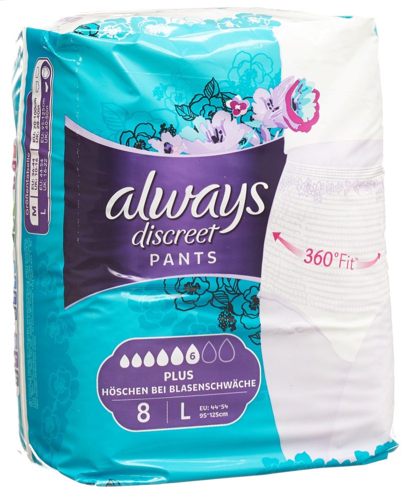 Always - Discreet Inkontinenz Pants Plus L 9, 9 Stück
