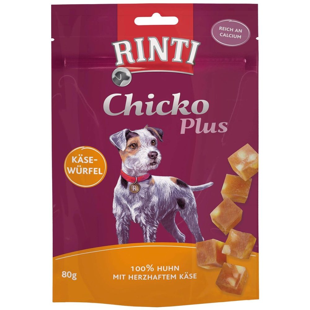 Rinti Chicko plus Käsewürfel für Hunde (80g)
