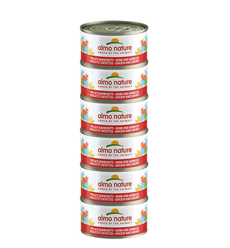 Almo nature Almo HFC 6x70g Huhn und Garnele