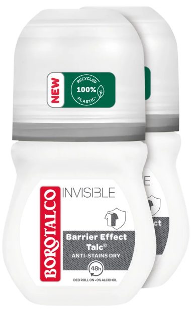Borotalco Deo Roll-On Invisible Duo 2X50Ml
