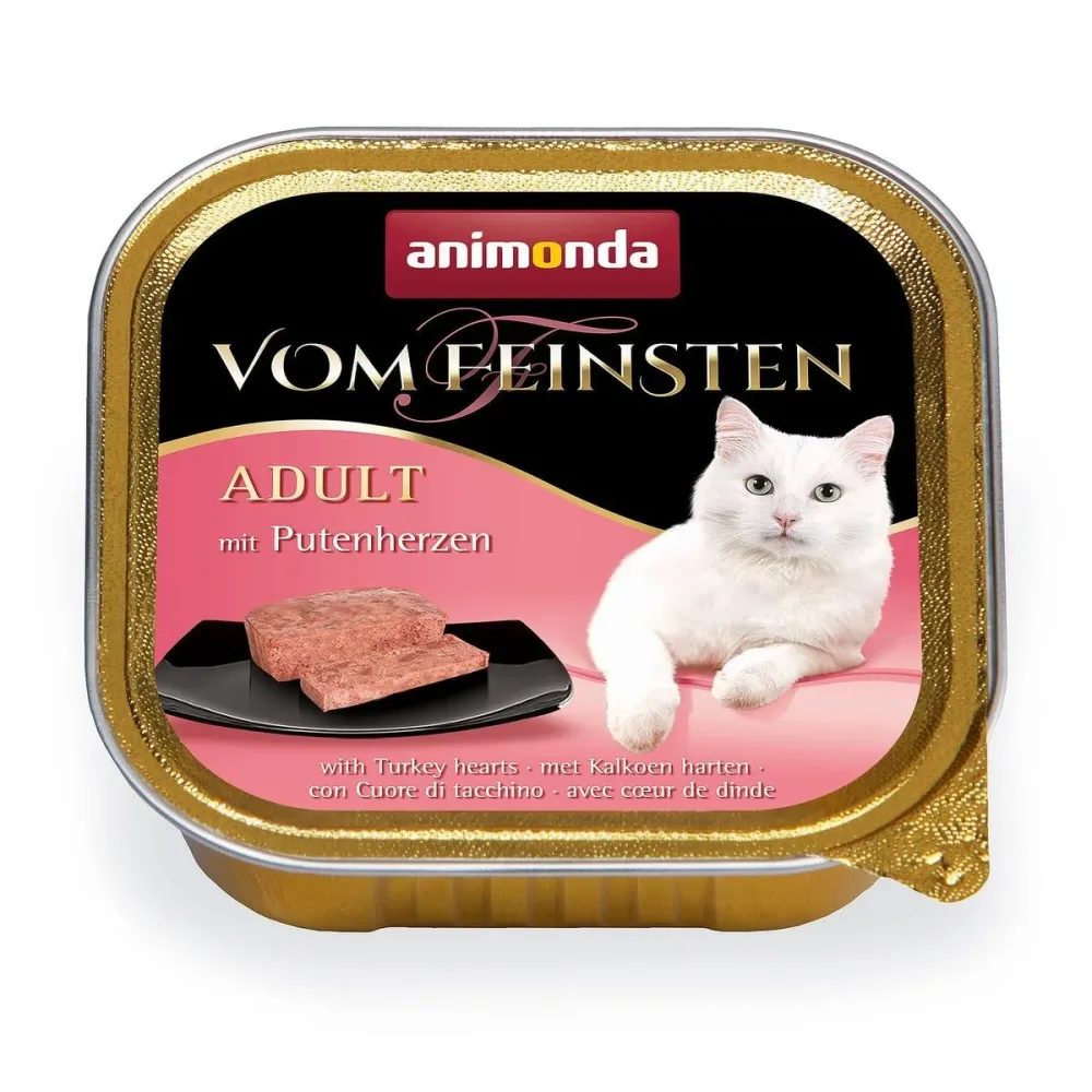 Animonda Vom Feinsten mit Putenherzen, Nassfutter für Katzen (100g)