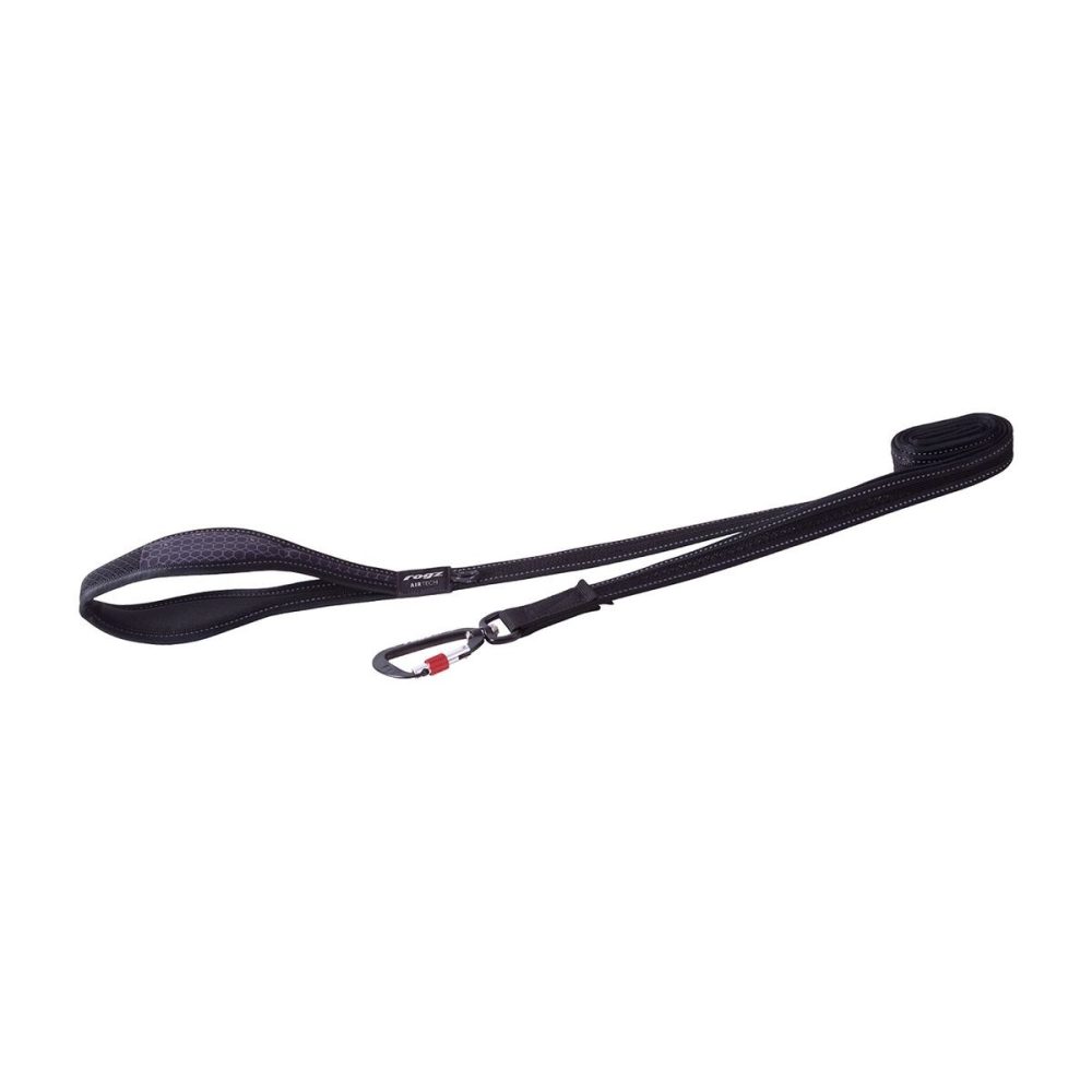 rogz AirTech Classic Hundeleine schwarz, 12-22kg (1 Stk)