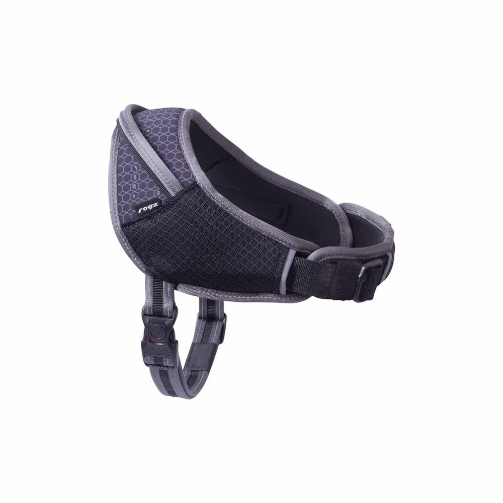 rogz AirTech Sportgeschirr grau, Bauchlänge 37-50cm, Bauchumfang 72-100cm (1 Stk)