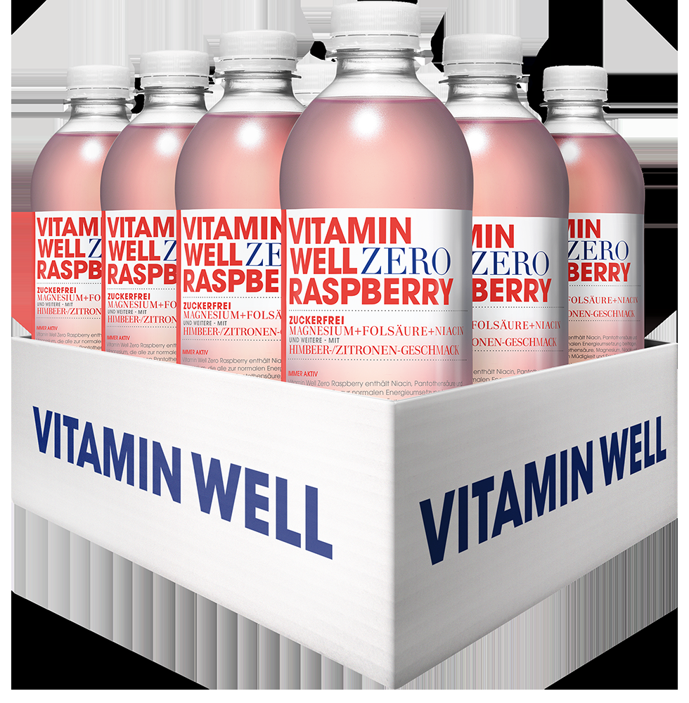 Vitamin Well Zero Raspberry (12x500ml)