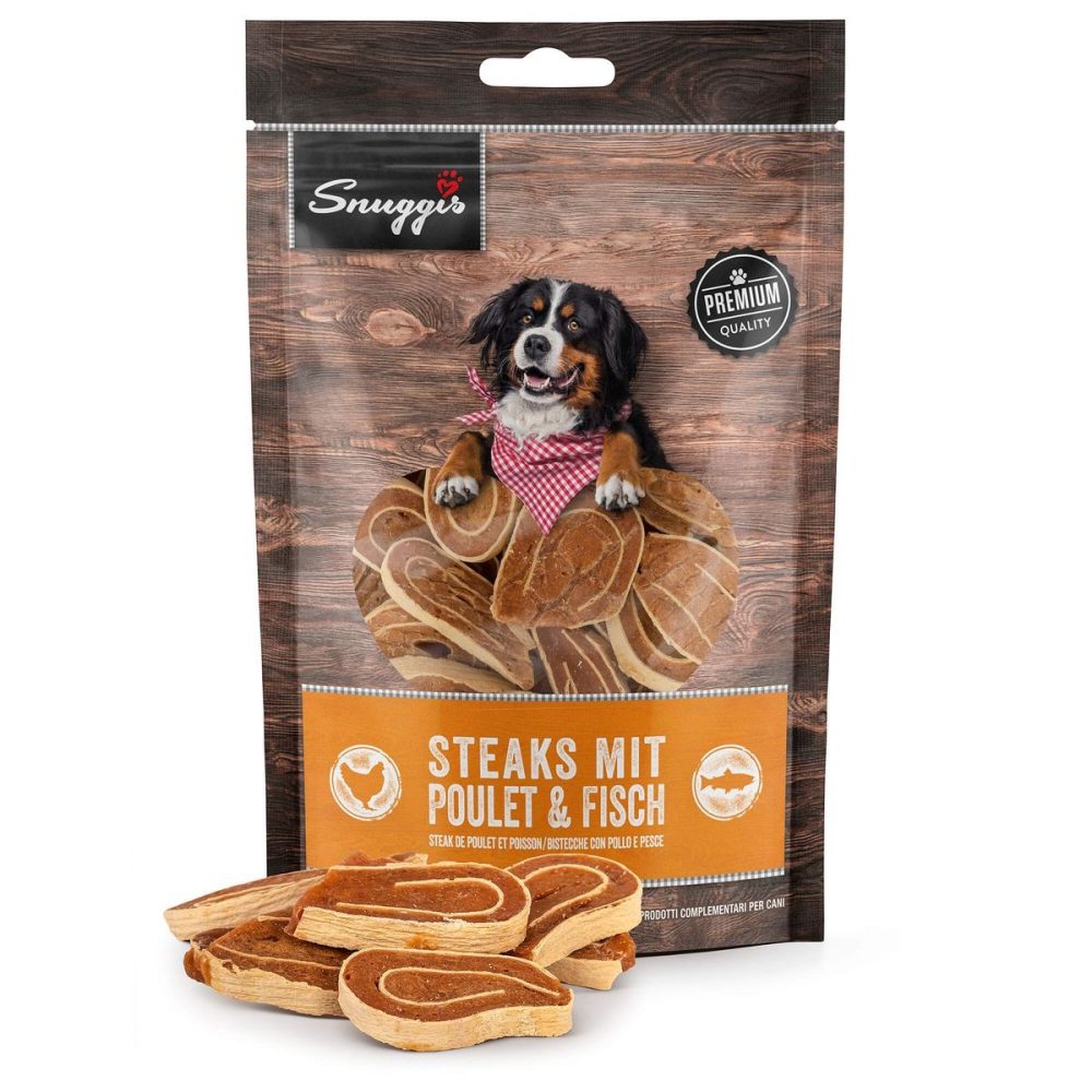 Snuggis Steaks mit Poulet & Fisch für Hunde (120g)