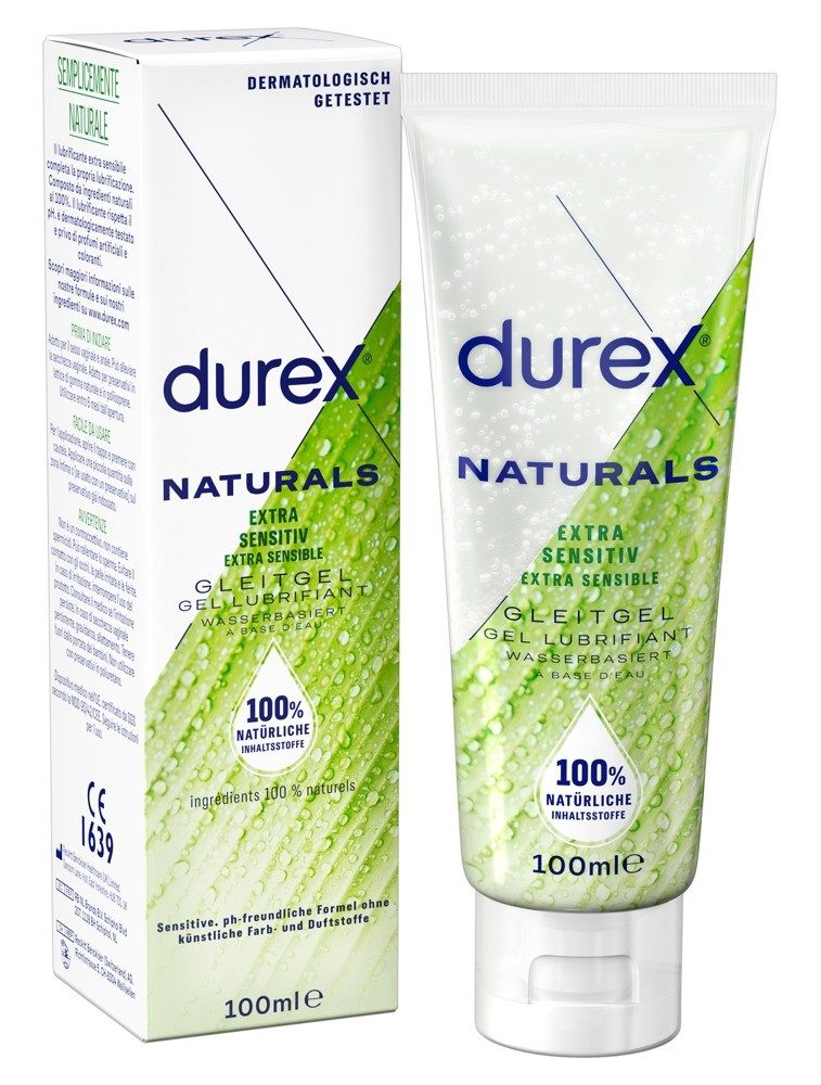 Durex Naturals Gleitmittel auf Wasserbasis, 100 ml - Amorana