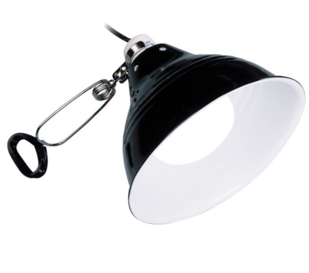 Exo Terra Terrarium Porzellan-Klemmlampe und Leuchtreflektor 100W, 25x27x20cm (1 Stk)