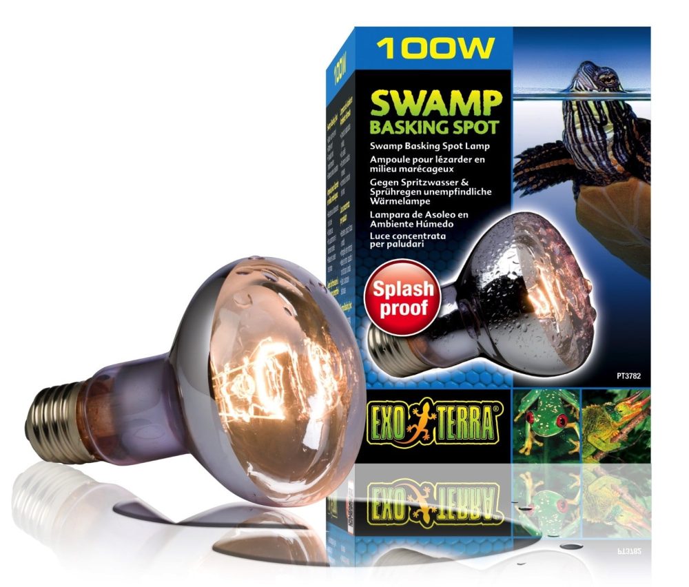 Exo Terra Swamp Basking Spot gegen Spritzwasser und Sprühregen unempfindliche Wärmelampe 100W (1 Stk)